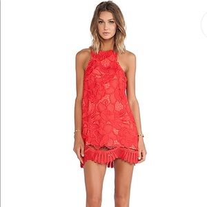 Lovers + Friends Coral Caspian Shift Dress